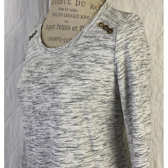 Anthropologie Gray Sweater By Saturday Sunday Peasant - Picture 7 of 9